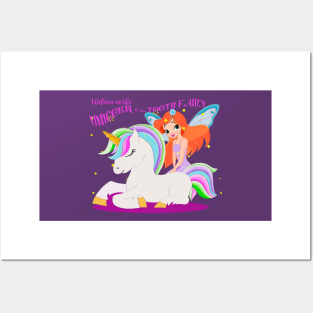 I Believe in Unicorn and the Tooth Fairy Posters and Art